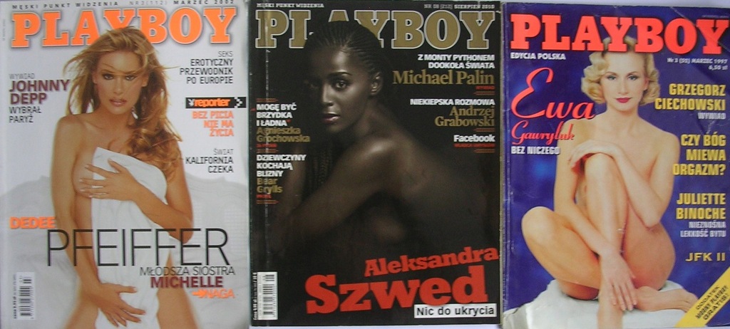 PLAYBOY 1997 Ewa Gawryluk + Playboy 2010 Ola Szwed