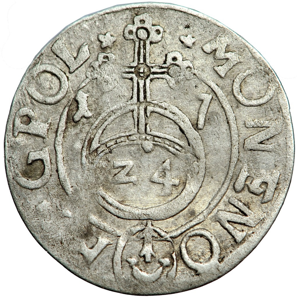 Polska, Zygmunt III, Korona, półtorak 1617, Bydgoszcz, herb Sas w owalu