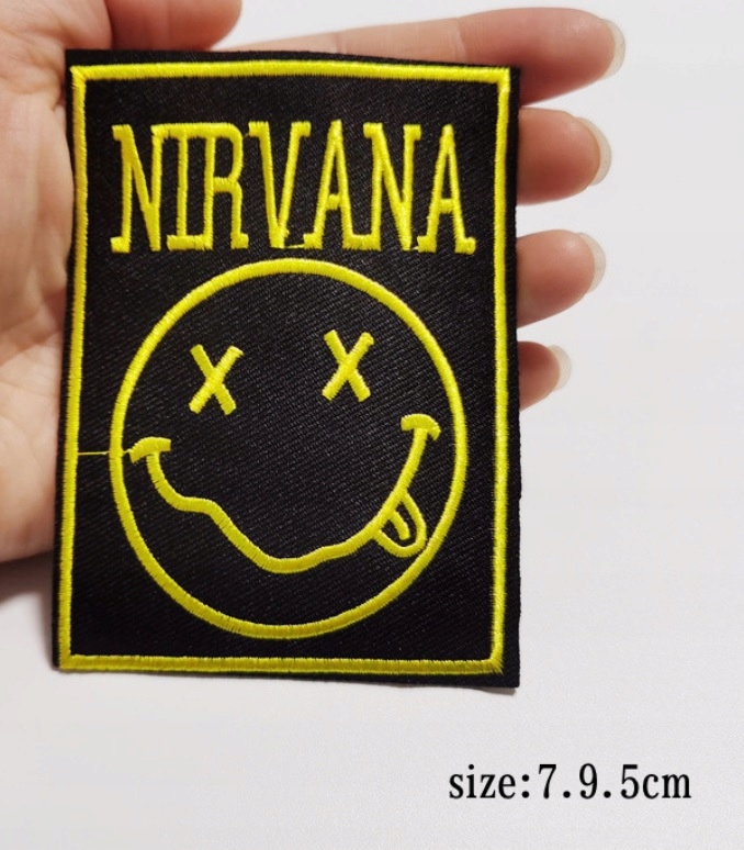 Nirvana - Naszywka, logo, haft