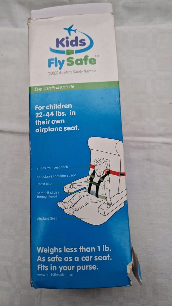 PASY BEZPIECZEŃSTWA DLA DZIECI DO SAMOLOTU KIDS FLY SAFE 10-20 KG