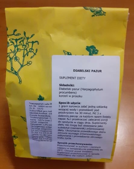 Harpagophytum procumbens 250g irydoidy mielony