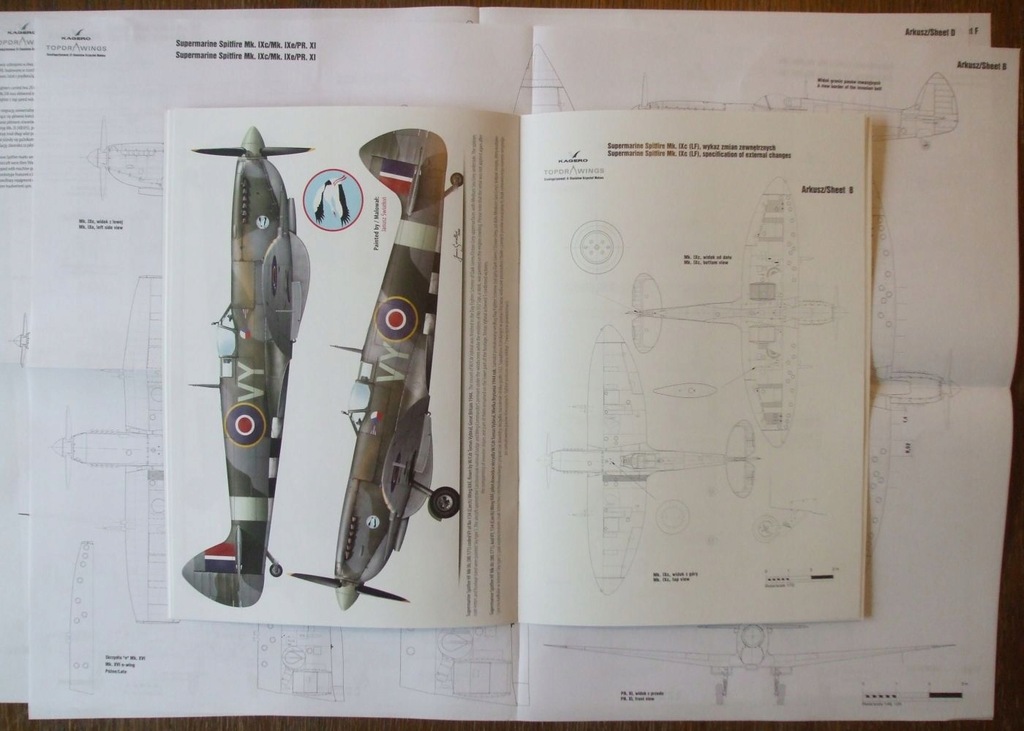 Купить Supermarine Spitfire - Чертежи Кагеро: отзывы, фото, характеристики в интерне-магазине Aredi.ru