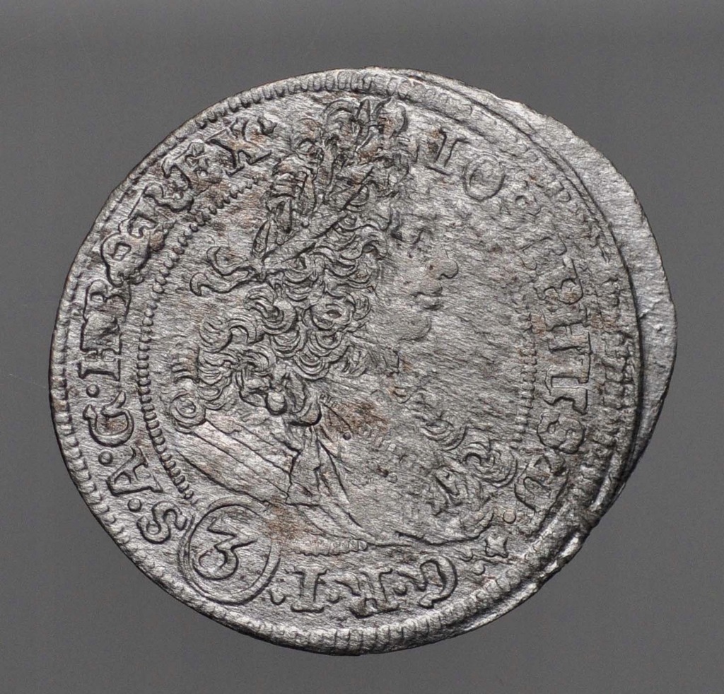 ŚLĄSK, JÓZEF I HABSBURG - 3 KRAJCARY 1707 - M. WROCŁAW