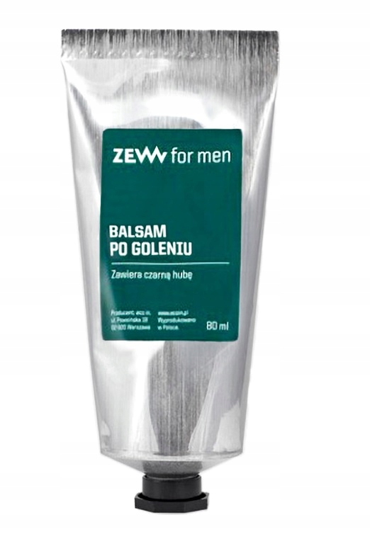 Zew For Men Balsam po goleniu zawiera czarną hubę