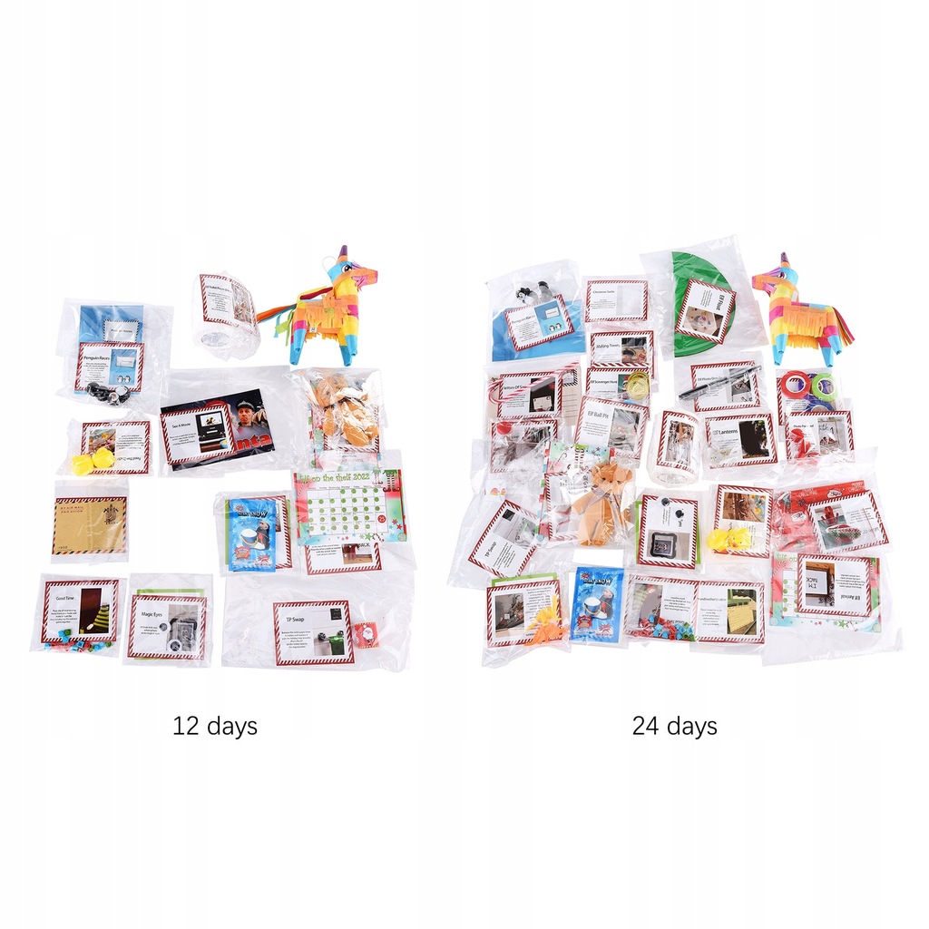 24 Days Countdown Christmas Elf Kit for DIY Decors