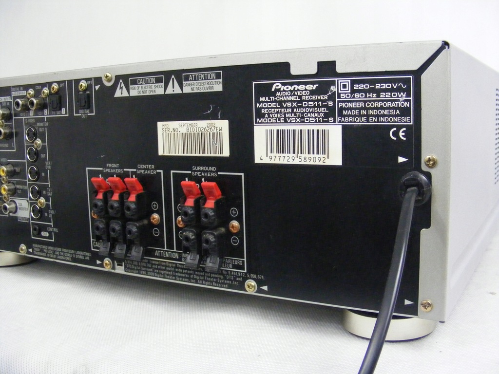 Amplituner PIONEER VSXD511 (uszkodzony) 12598559707 oficjalne