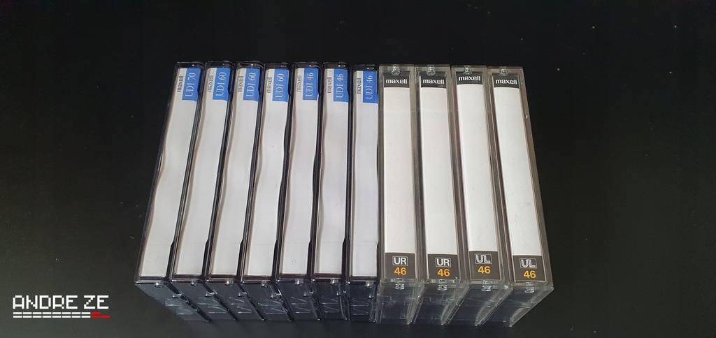 11 używanych kaset Maxell, z Japonii.