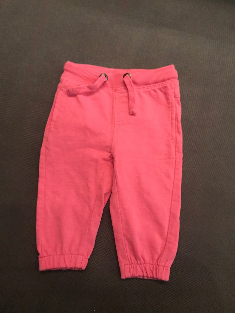 Cool Club Spodnie 62 dresowe dziewczęce różow SMYK