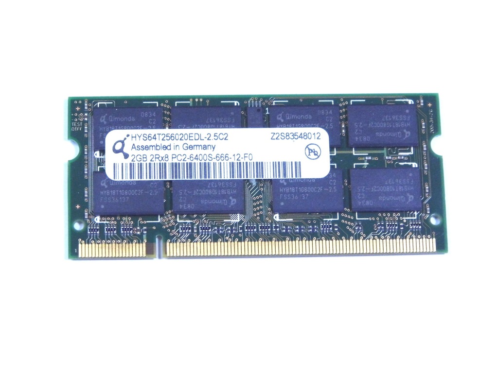 PAMIĘCI RAM DDR2 2GB QIMONDA HYS64T256020EDL-2.5C2