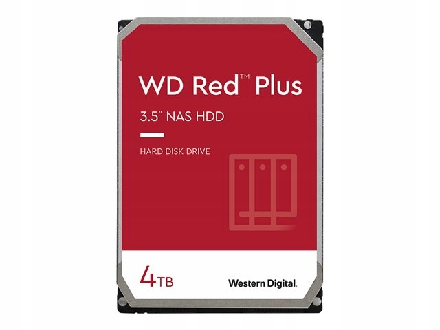 WD Red Plus 4TB SATA 6Gb s 3.5inch Rpm5400 128MB