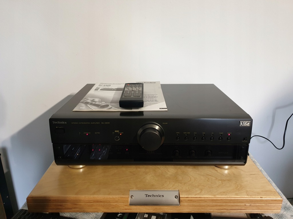 Wzmacniacz Technics SU-A808 + Oryginalny pilot+ins