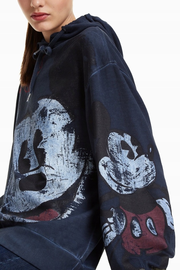 DESIGUAL bluza SANSA 2w1 kaptur L 40 XL 42 MICKEY