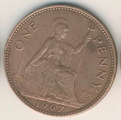 One Penny - Anglia 1967r.