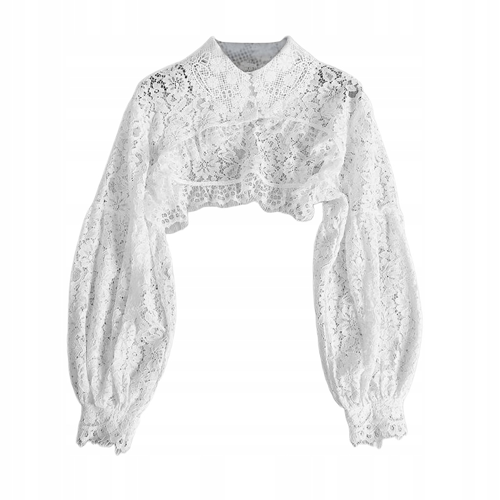 Collar Detachable Long Sleeve Half Shirt Blouse Adjustable False Collar for