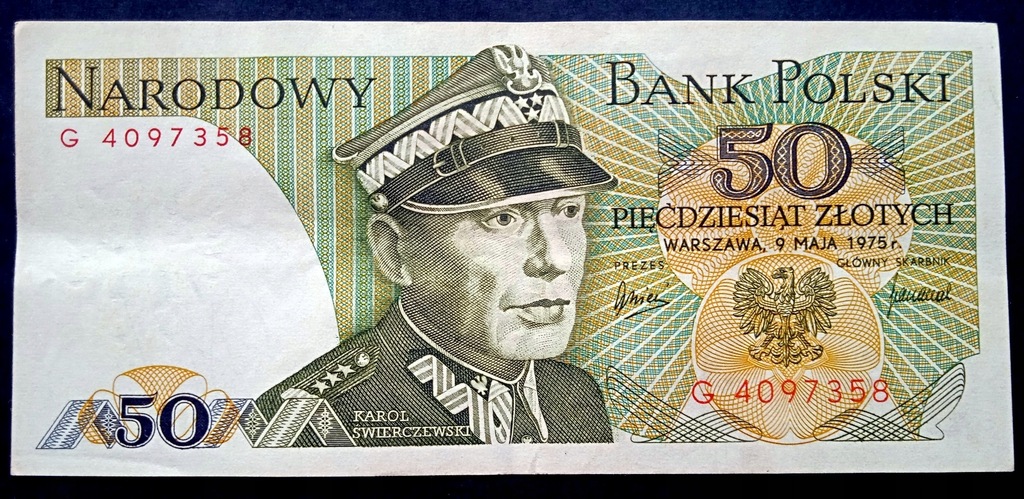 Купить Банкнота номиналом 50 злотых, серия G, 1975 г.: отзывы, фото, характеристики в интерне-магазине Aredi.ru