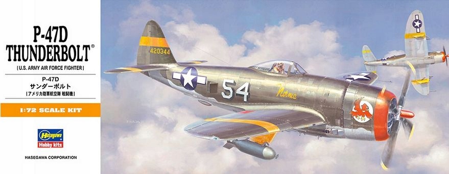 P-47D THUNDERBOLT 1/72 HASEGAWA 00138