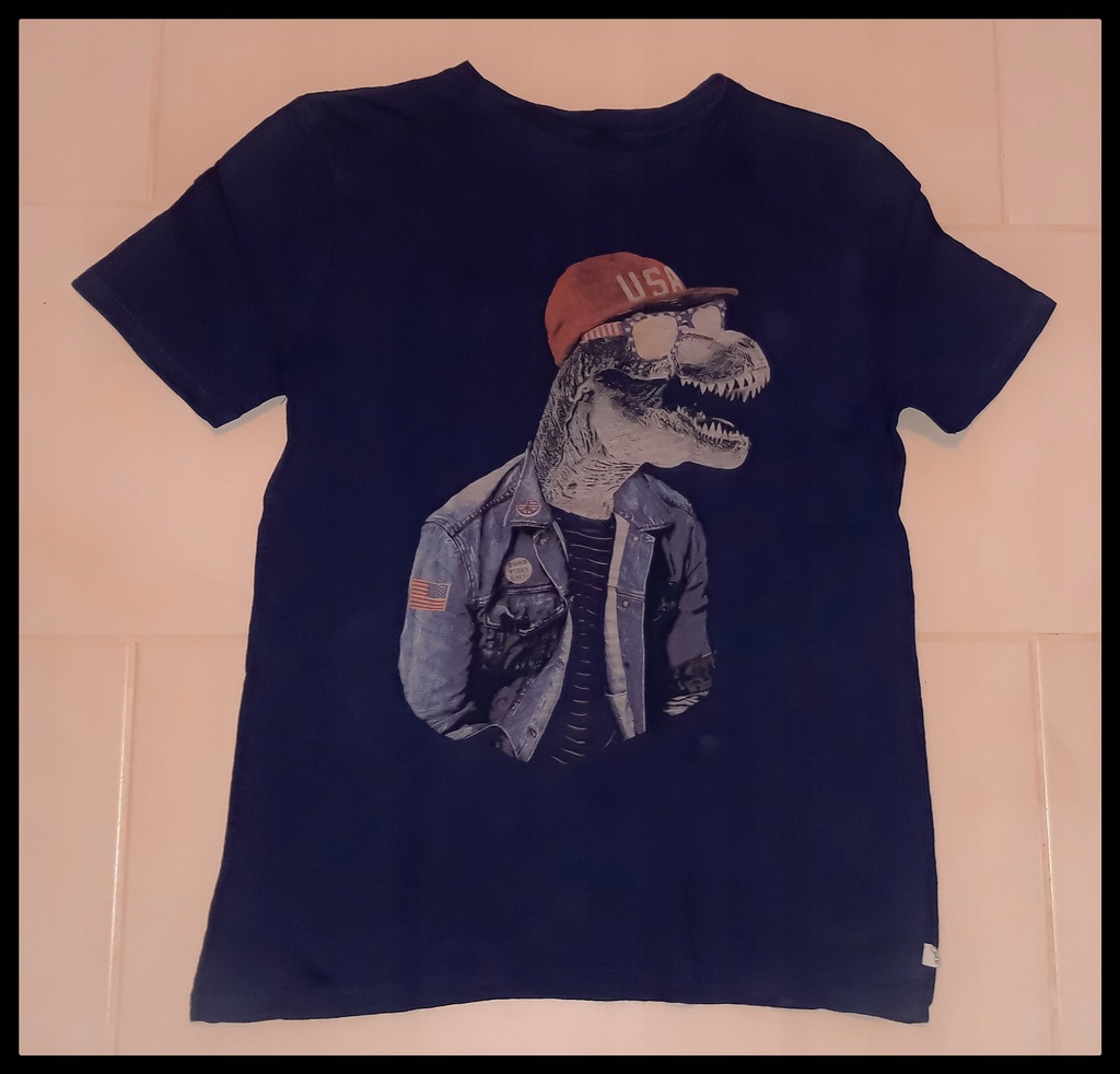 GAP *dinozaur* t-shirt rozm. 150/164 cm 13-14L