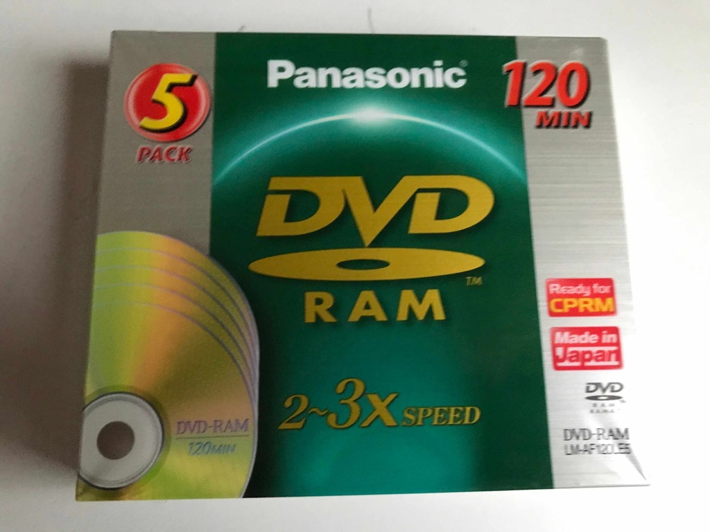 DVD-RAM Płyta DVD Panasonic 4,7 GB 5 szt.
