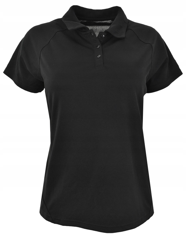 eTT1863 Czarna klasyczna koszulka polo 46