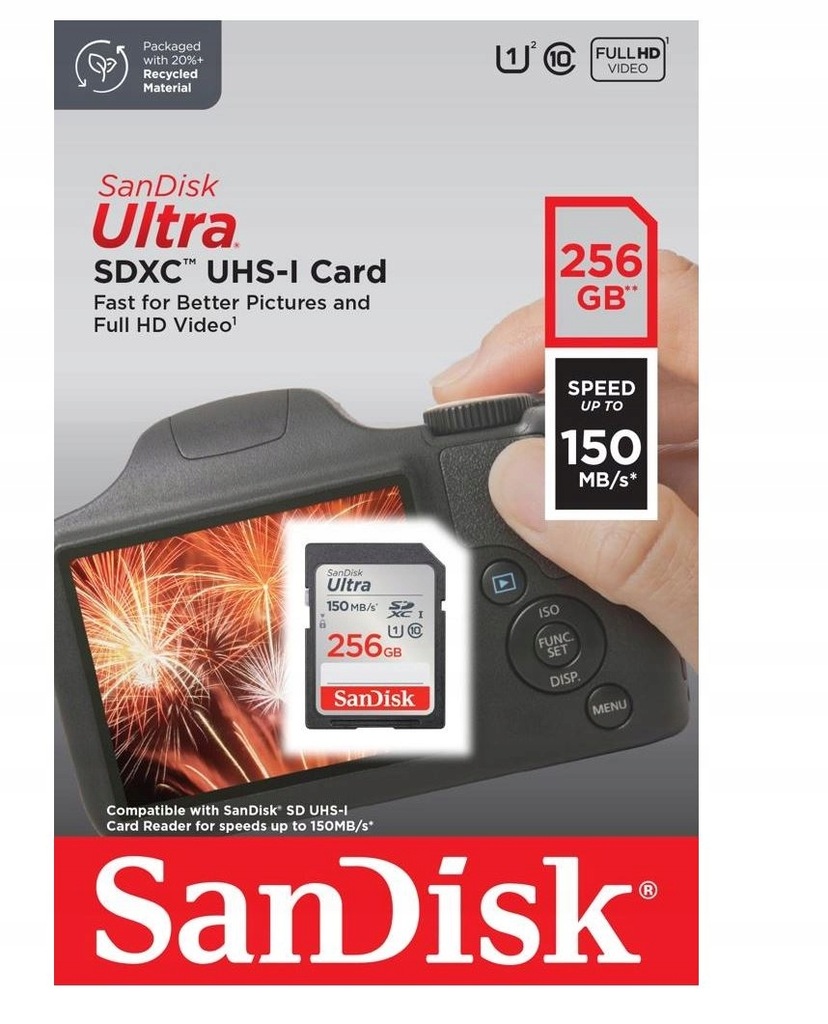 Karta pamięci SANDISK ULTRA SDXC 256GB 150MB/s UHS