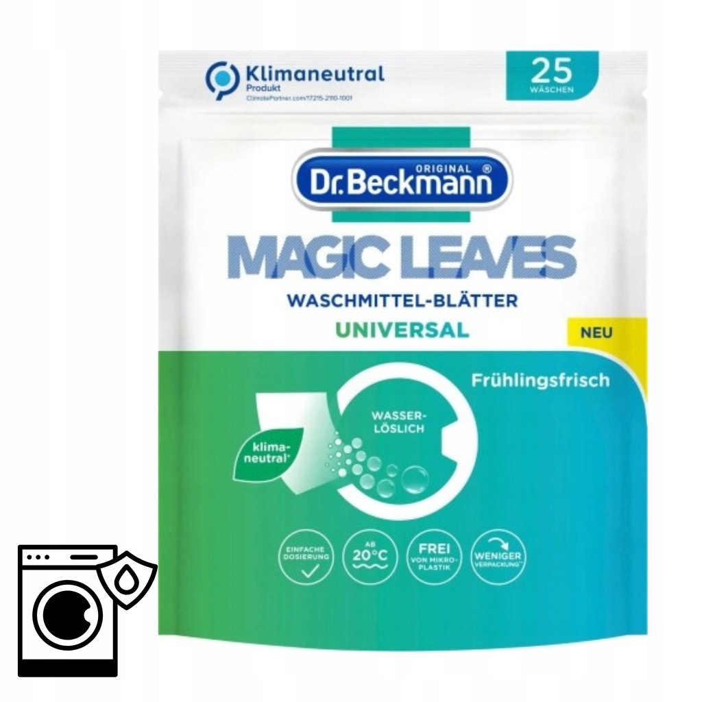 LISTKI DO PRANIA MAGIC LEAVES UNIWERSALNE DR BECKMANN 25SZT