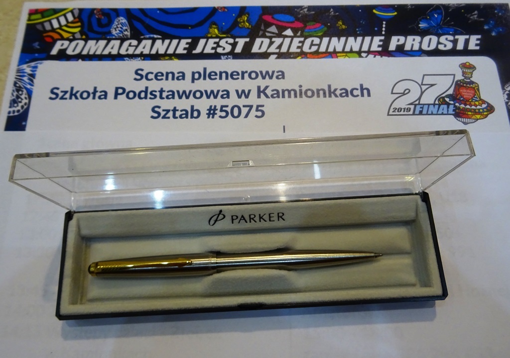 Długopis Parker w kolorze stalowym