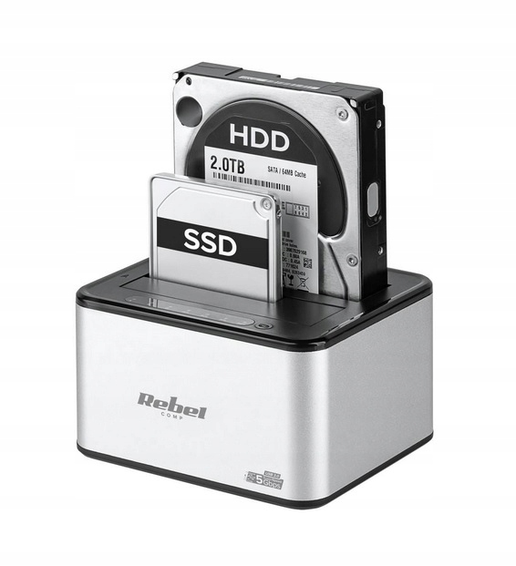 Stacja dokująca dysków SSD HDD SATA USB 3.0 Rebel