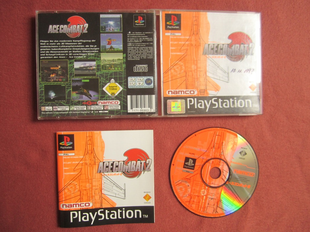 Gra SONY Psx Ps1 Playstation 1 Ace Combat 2 komplet