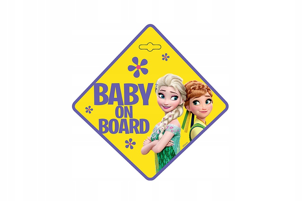 TABLICZKA FROZEN DZIECKO W AUCIE BABY ON BOARD