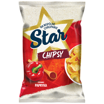 Star Chipsy o smaku paprykowym 120 g