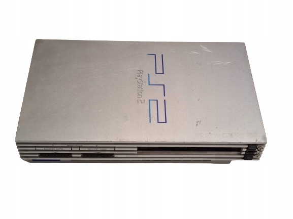 KONSOLA PS2 FAT SCPH-50003 SREBRNA OPIS DZIAŁA, ALE BEZ NAPĘDU