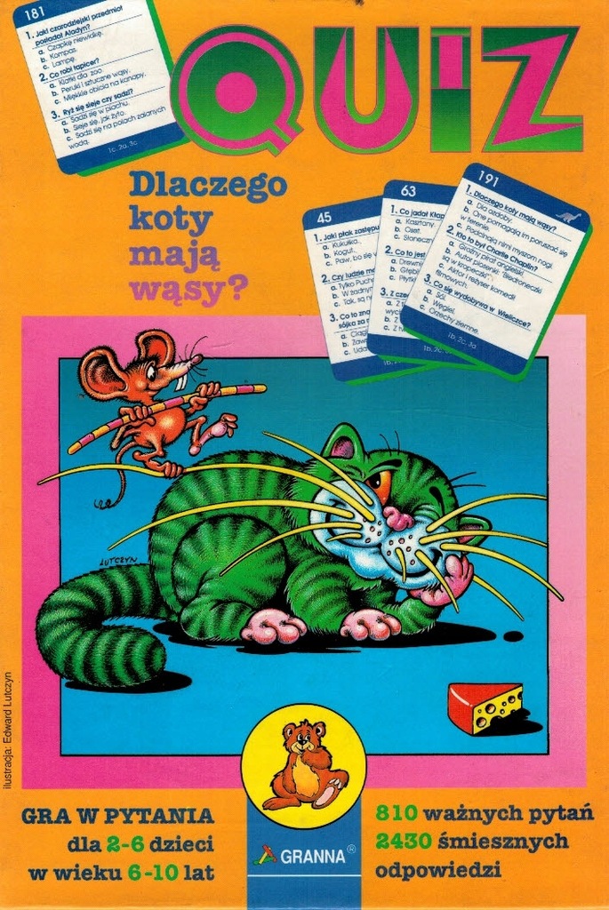 QUIZ Dlaczego koty maja wąsy GRANNA gra edukacyjna
