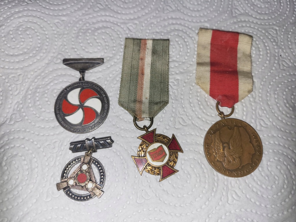 Medal - ZSMP WP i innei inne 4 sztuki