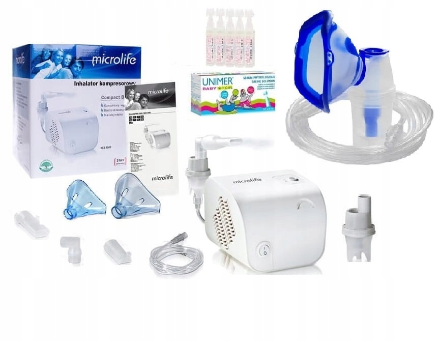Inhalator Microlife NEB100 ZESTAW ANTYWYLEWOWY SÓL