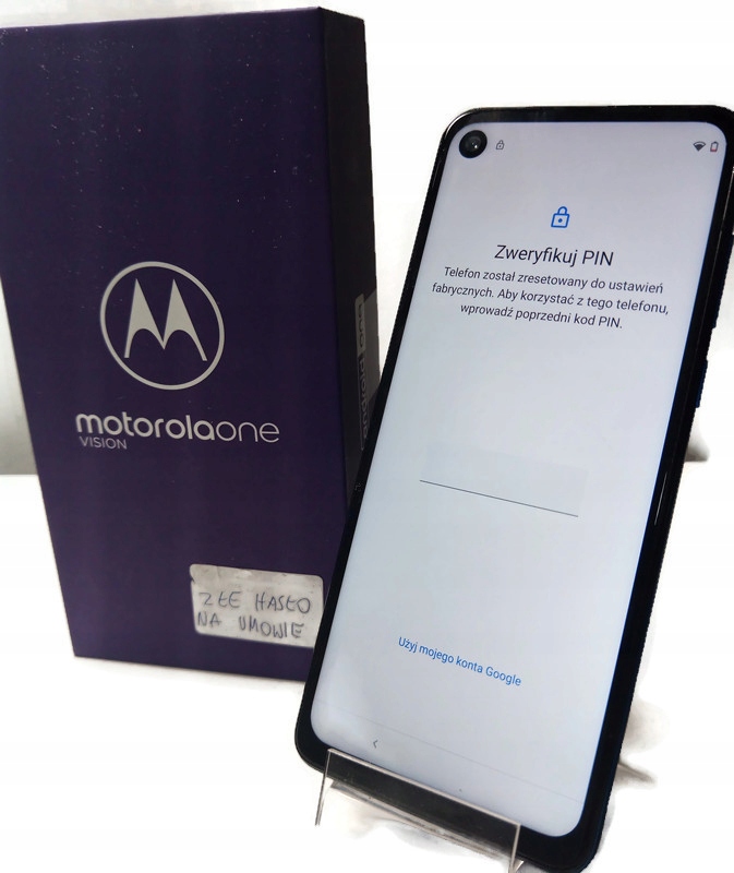 Motorola One Vision komplet OPIS!