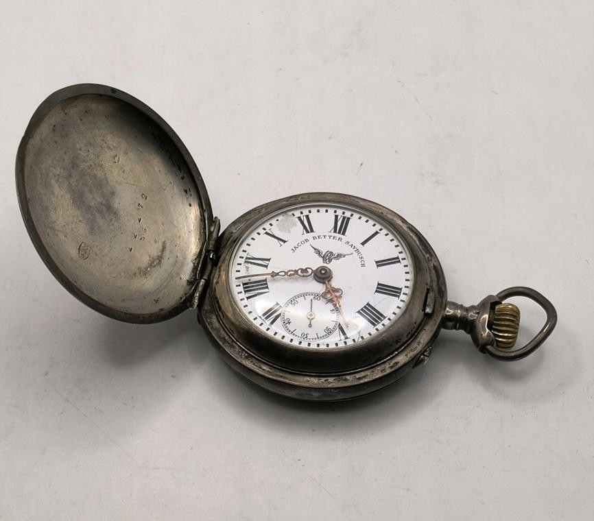 Zegarek kieszonkowy z lokomotywą – Jacob Better Saybusch – Żywiec