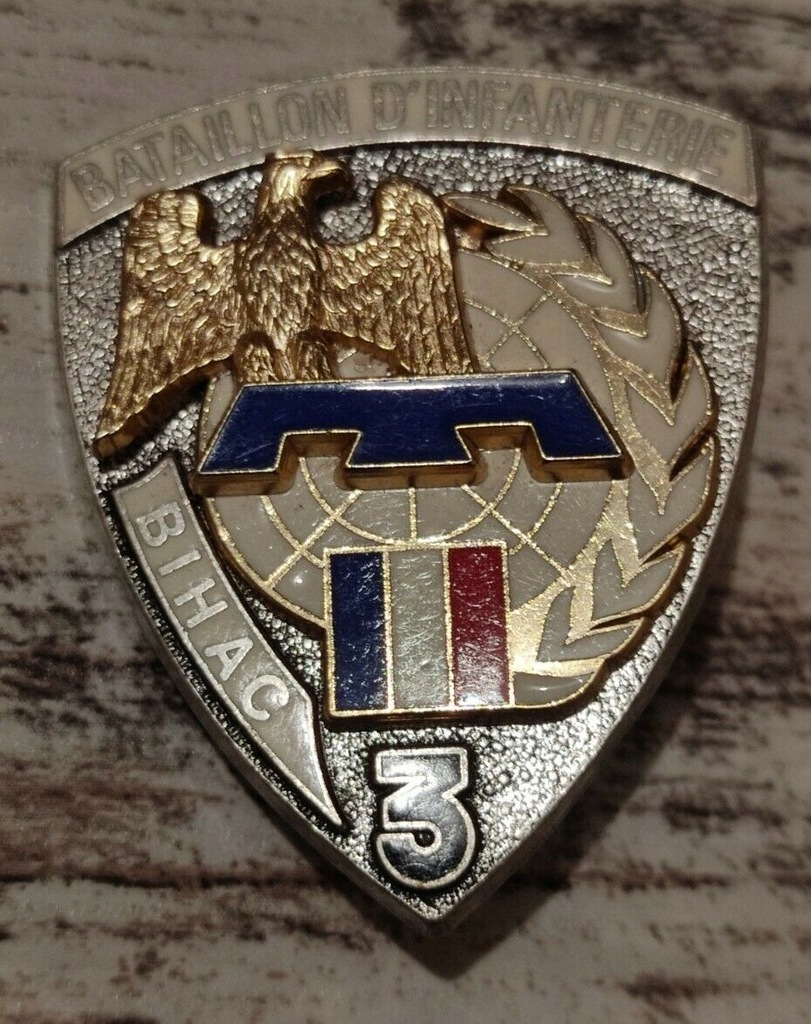 Odznaka Francja 3 bataillon d'infanterie Bosnie
