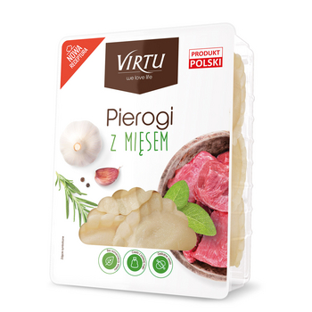 Pierogi z mięsem Virtu 400g