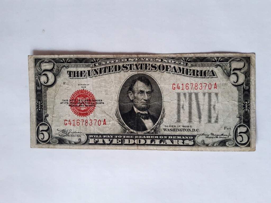 5 $ 1928 C USA