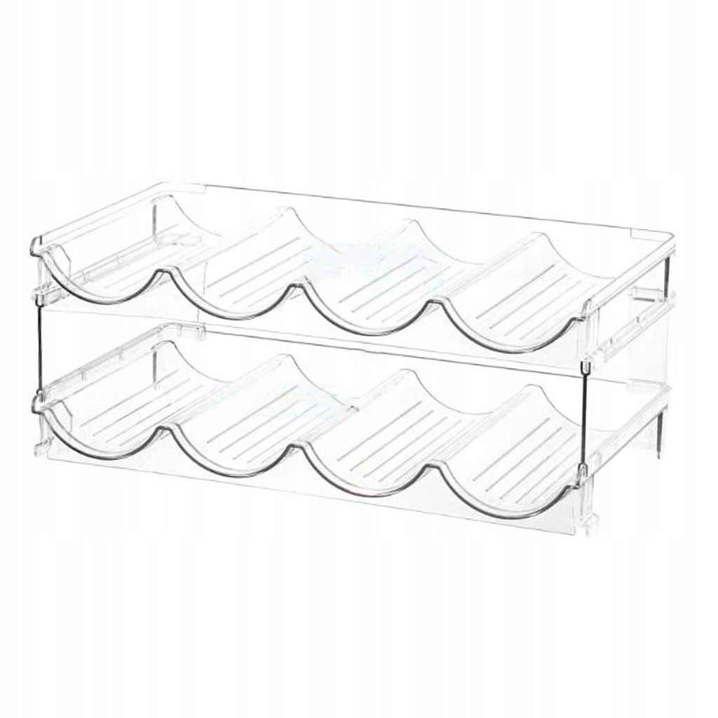 Cup Rack Storage Decor Easy Clean Portable Clear Surface Bottle 2 Tiers