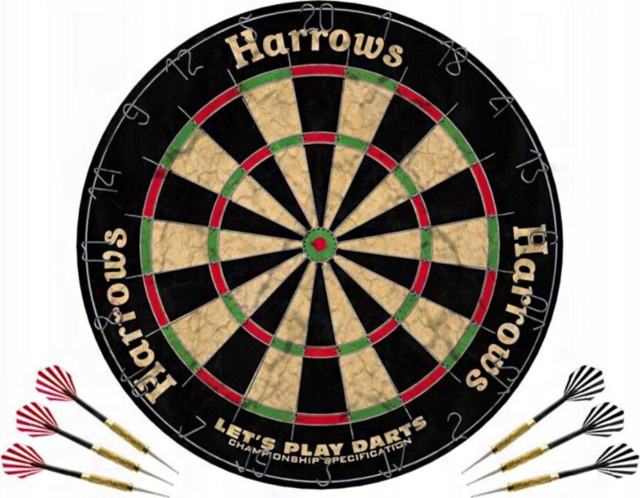 TARCZA DO DARTA HARROWS LETS PLAY DARTS GAME SET