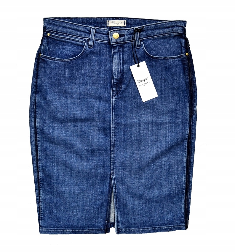 WRANGLER SPODNICA OLÓWKOWA VINTAGE JEANSOWA XS/34