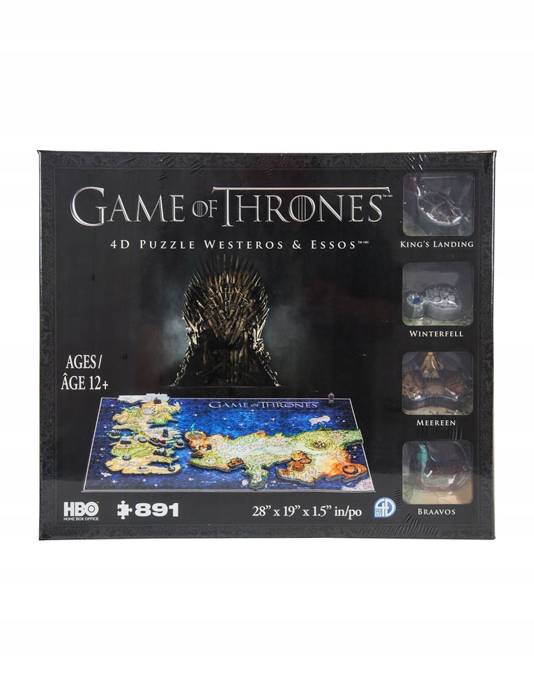 Puzzle 4d Gra O Tron Game Of Thrones Westeros 9987452343 Oficjalne Archiwum Allegro