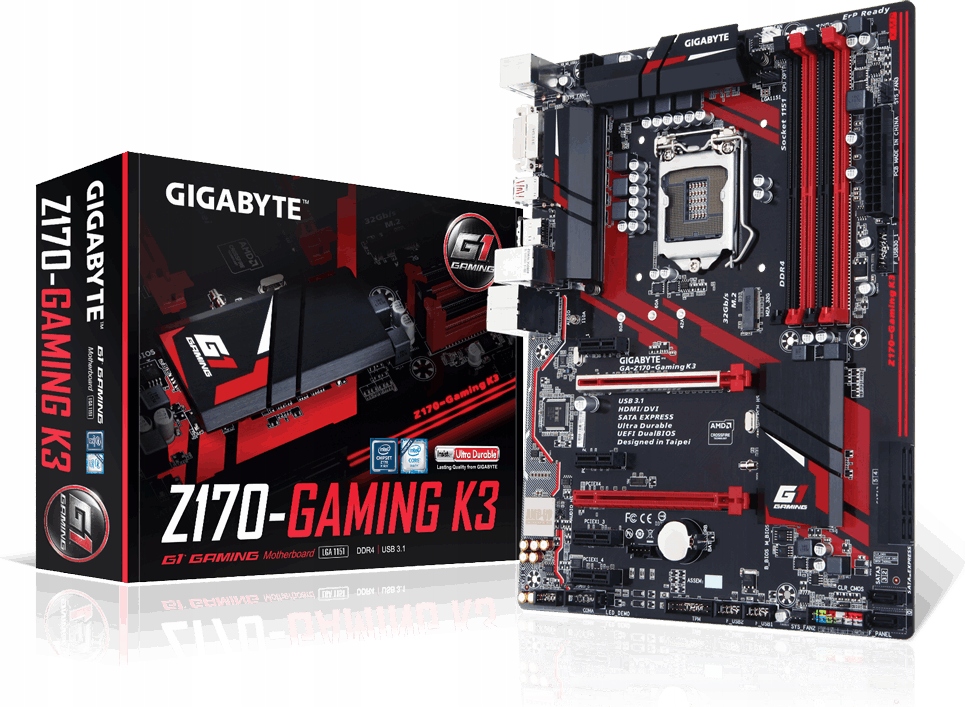 Купить Материнская плата GIGABYTE GA-Z170-Gaming K3. Гв.: отзывы, фото, характеристики в интерне-магазине Aredi.ru