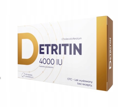 Detritin witamina D3 4000 j. m., 60 tabletek