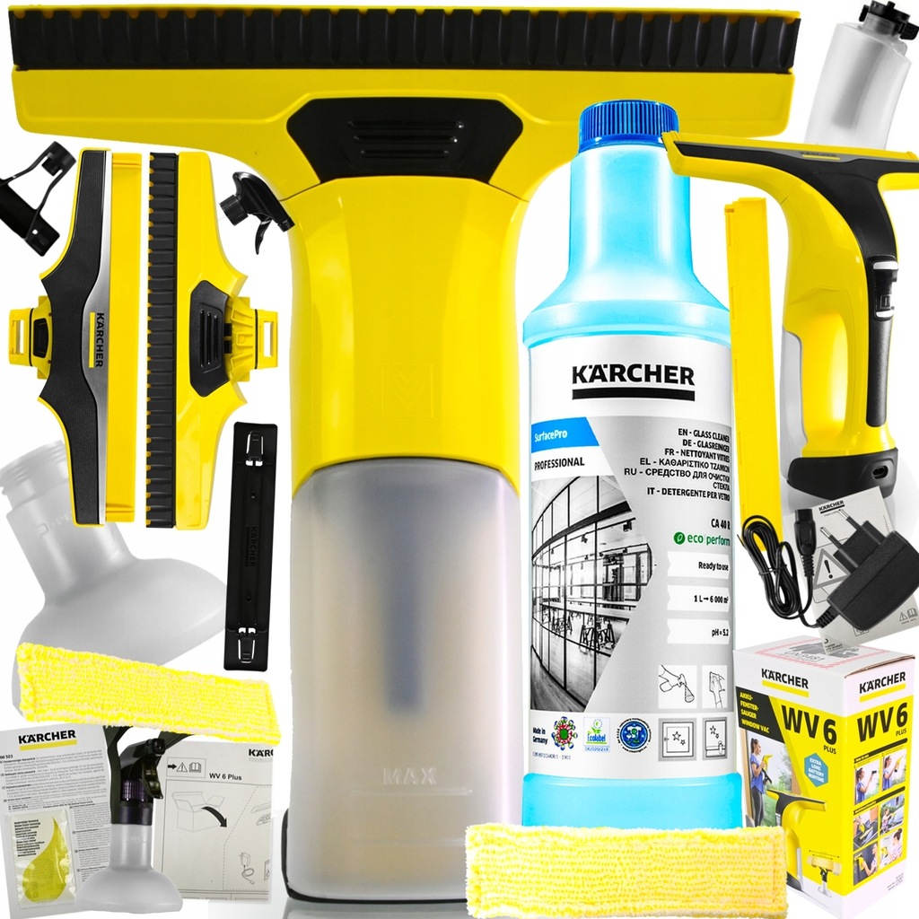 Купить СТЕКОНОМОЙКА KARCHER WV6 PLUS В ПОДАРОК ​​XXL НАБОР: отзывы, фото, характеристики в интерне-магазине Aredi.ru