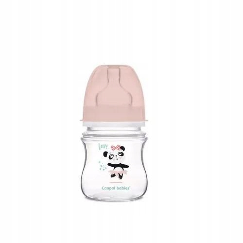 CANPOL BABIES butelka antykolkowa 0m+ panda 120ml
