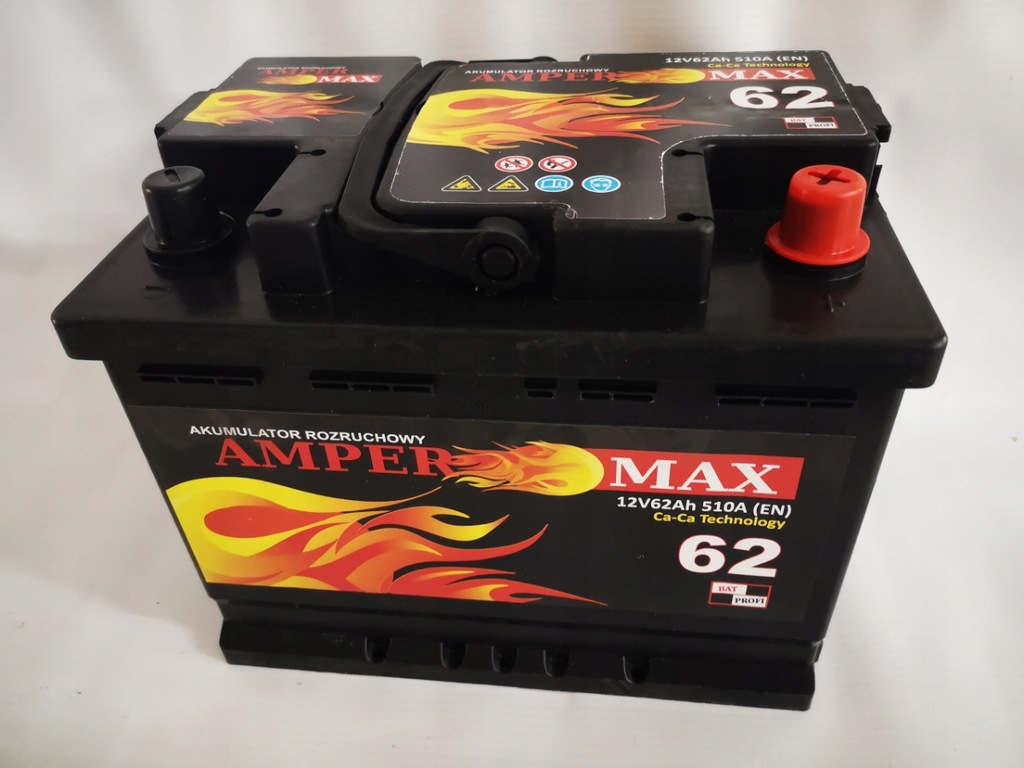 Akumulator AMPER MAX AM62P 62Ah 510A - 9092678671 - oficjalne archiwum ...