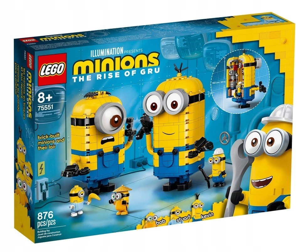 Klocki Minions Minionki z klocków i ich gniazdo