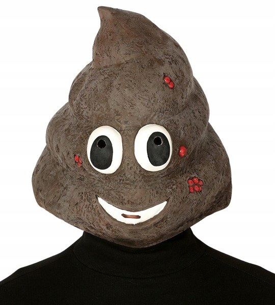 MASKA GUMOWA LATEKSOWA KUPA EMOJI KROWI PLACEK